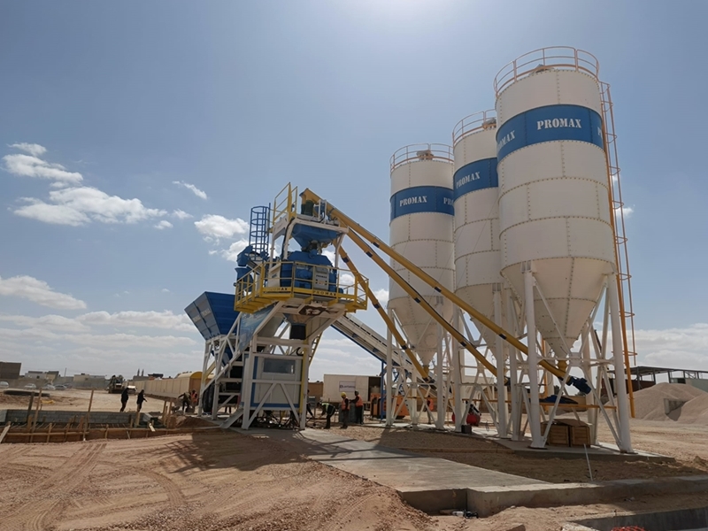 100m³/h Mobile Concrete Batching Plant
